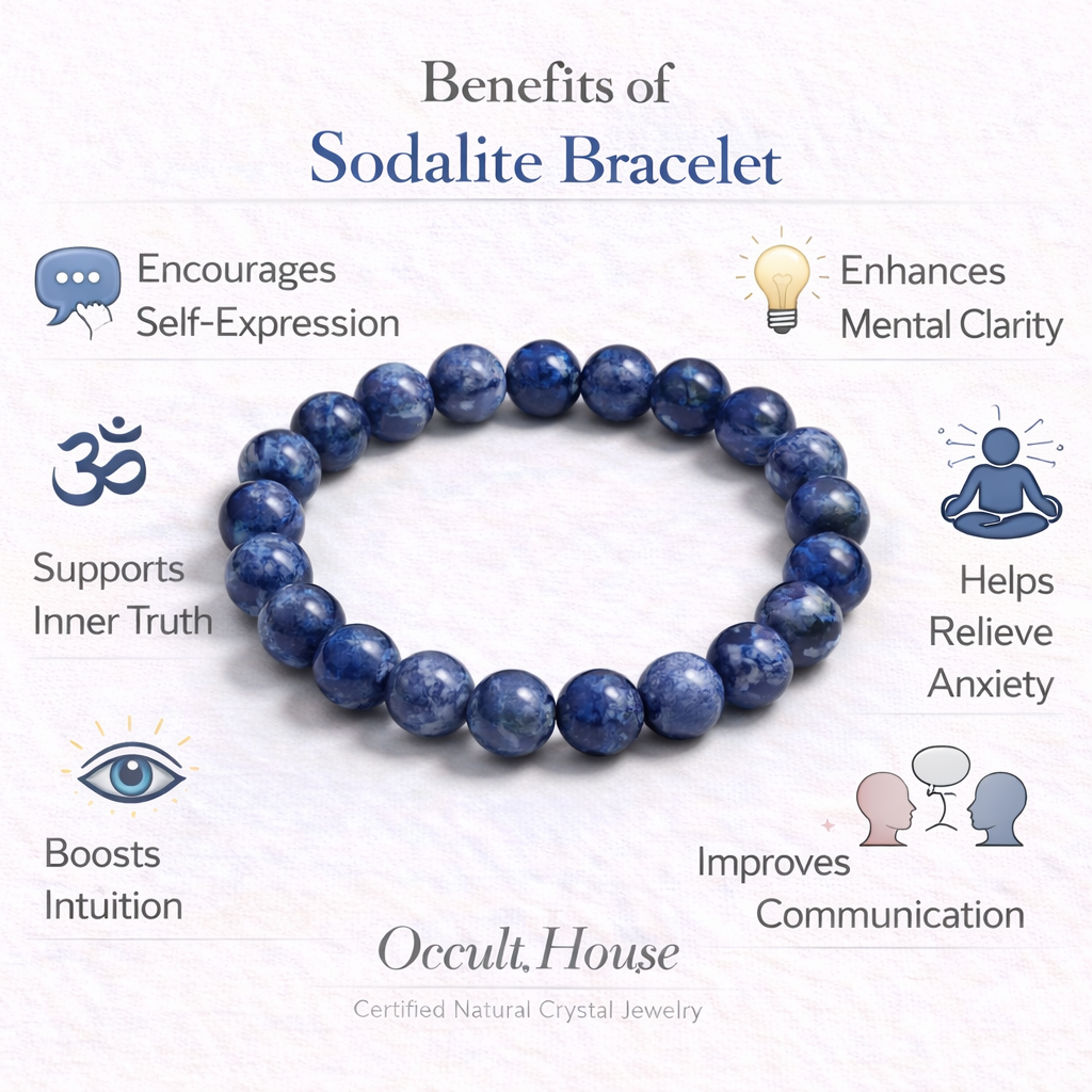 Sodalite Bracelet – Truth, Calm & Intuitive Clarity