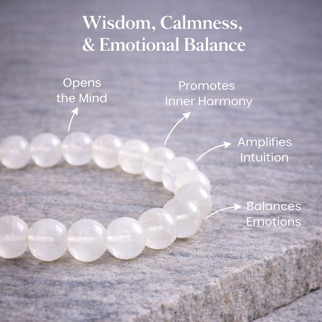 White Moonstone Bracelet