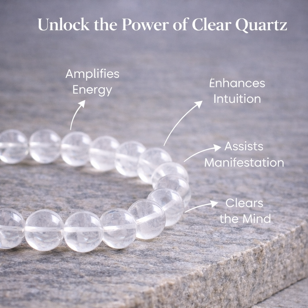 Clear Quartz (Sphatik) Amplification Bracelet