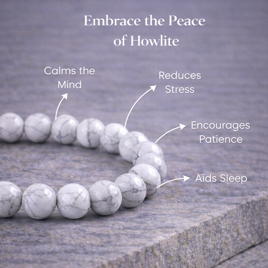 Mind Stone – Howlite Anxiety Relief Bracelet