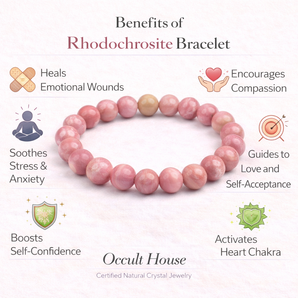 Rhodochrosite Bracelet – Heart Awakening & Inner Child Healing