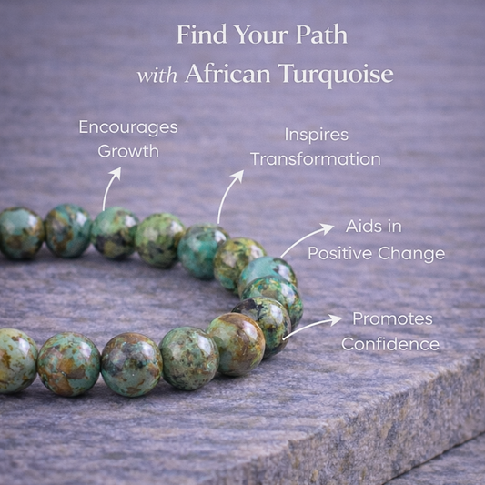 African Turquoise/ Chakra Balancing Bracelet