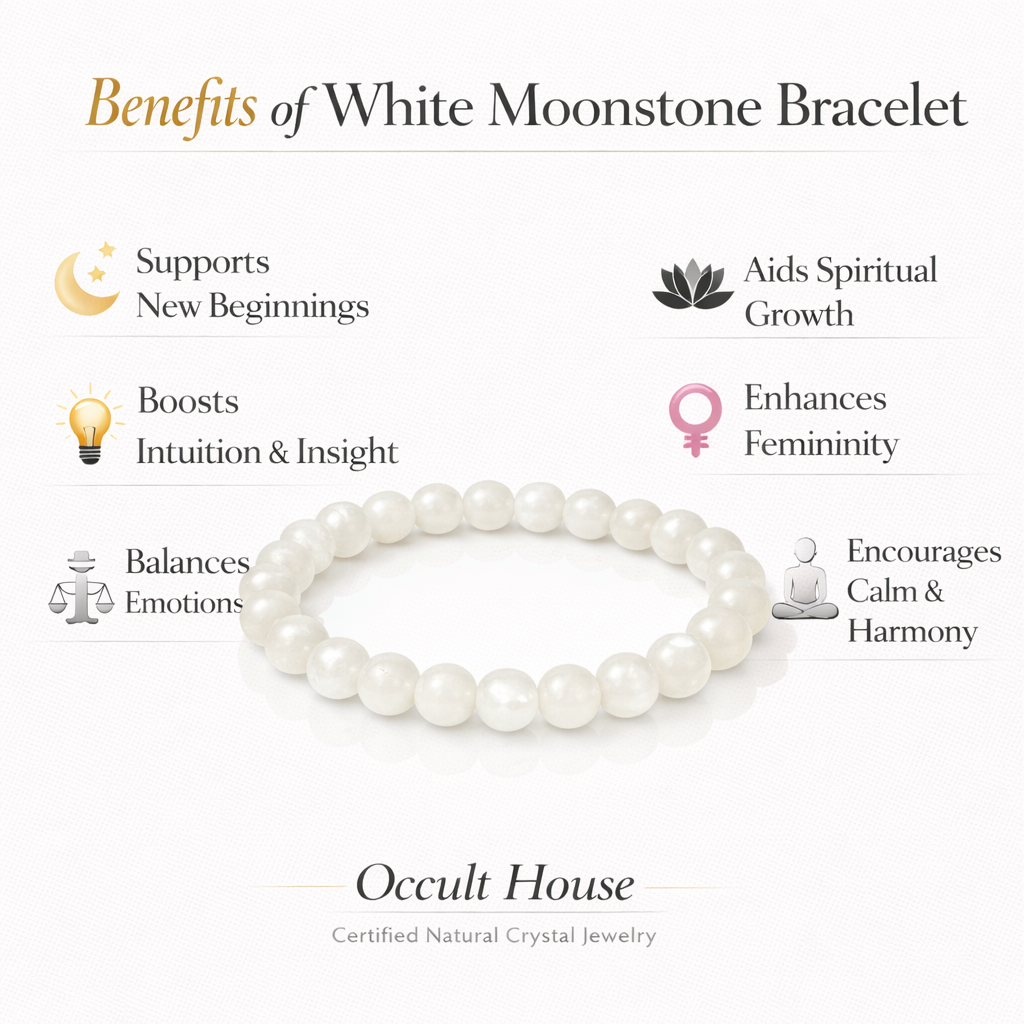 White Moonstone Bracelet