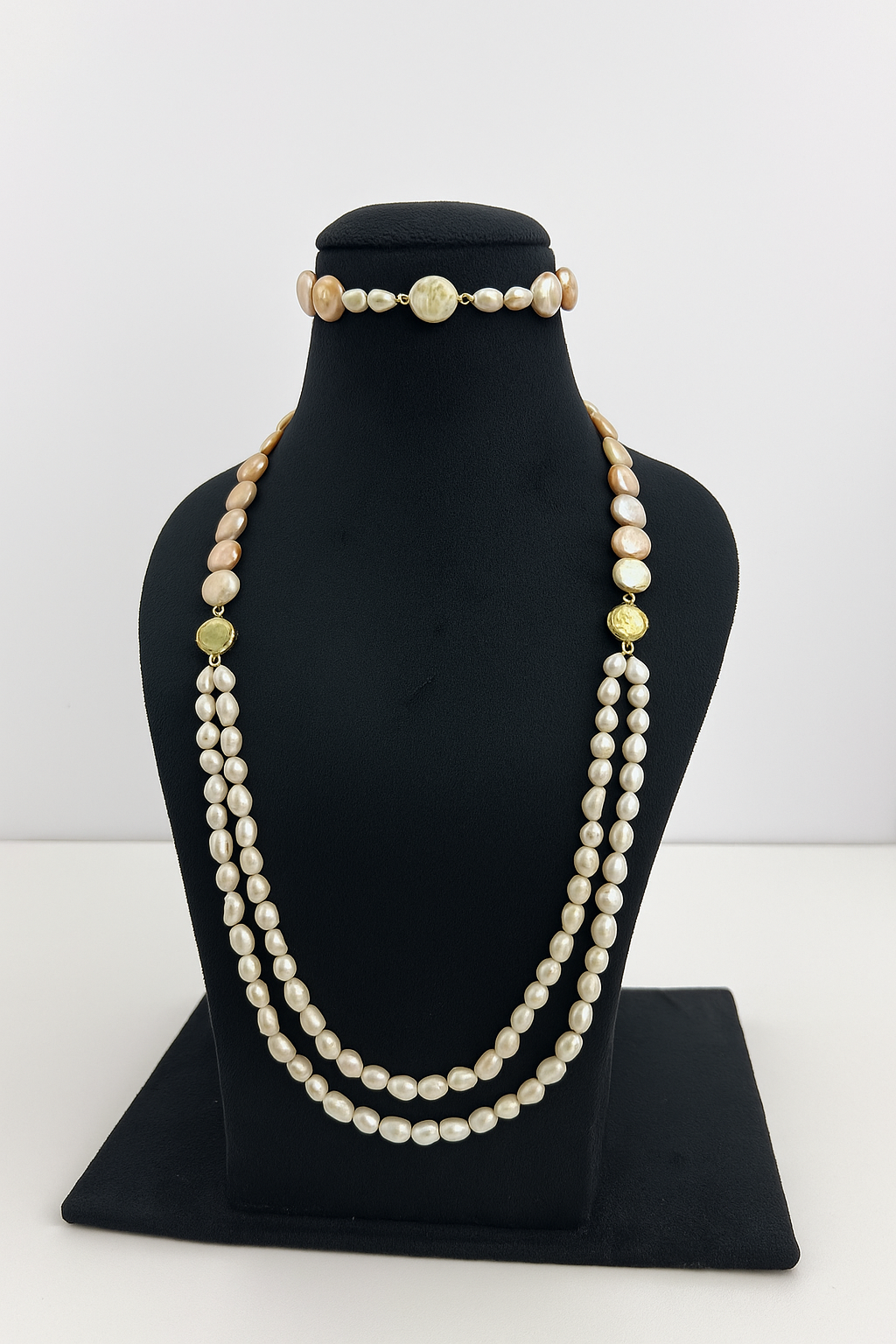 Double Layer Pearl Necklace – Symbol of Elegance, Purity & Divine Feminine Energy