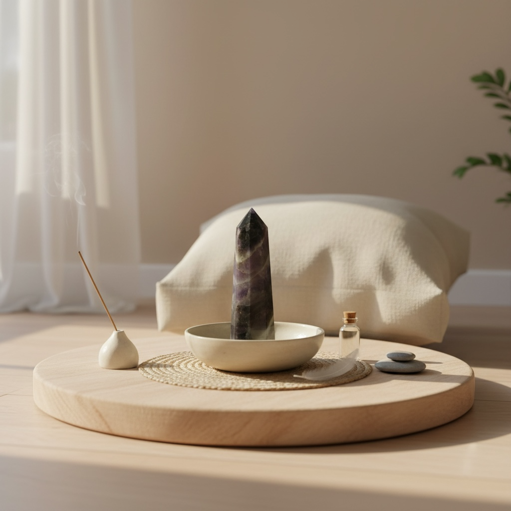 Amethyst Pencil Tower – Crystal of Peace, Intuition & Spiritual Awakening