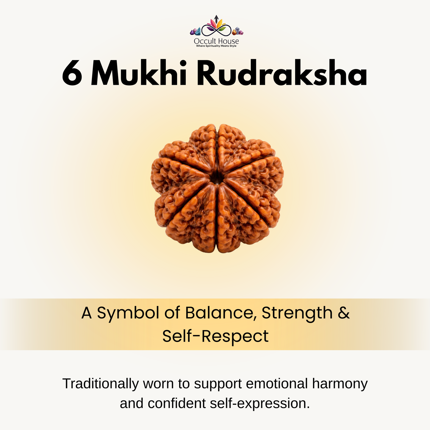 6 Mukhi Rudraksha – Bead of Strength, Balance & Emotional Stability