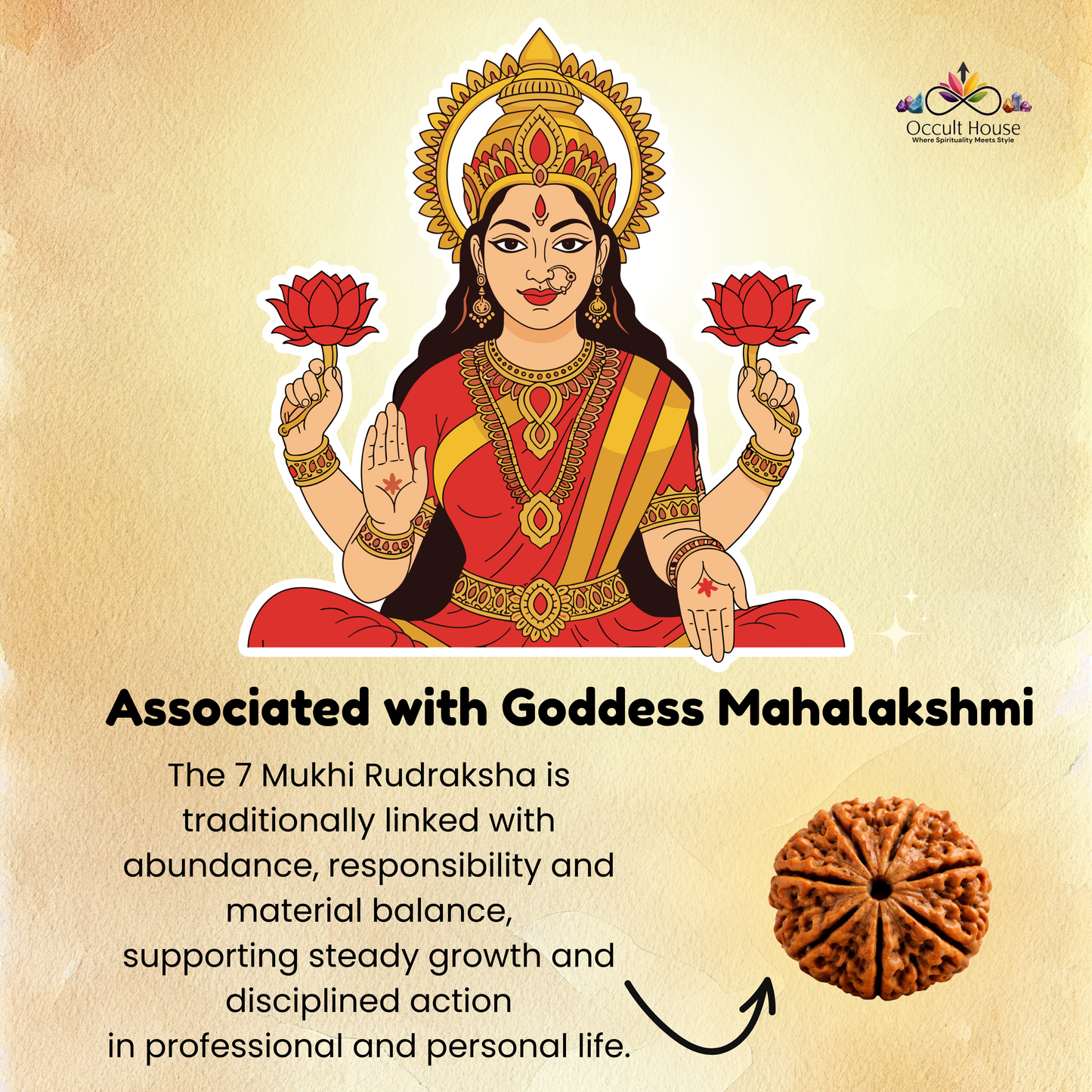7 Mukhi Rudraksha – Bead of Wealth, Prosperity & Emotional Healing