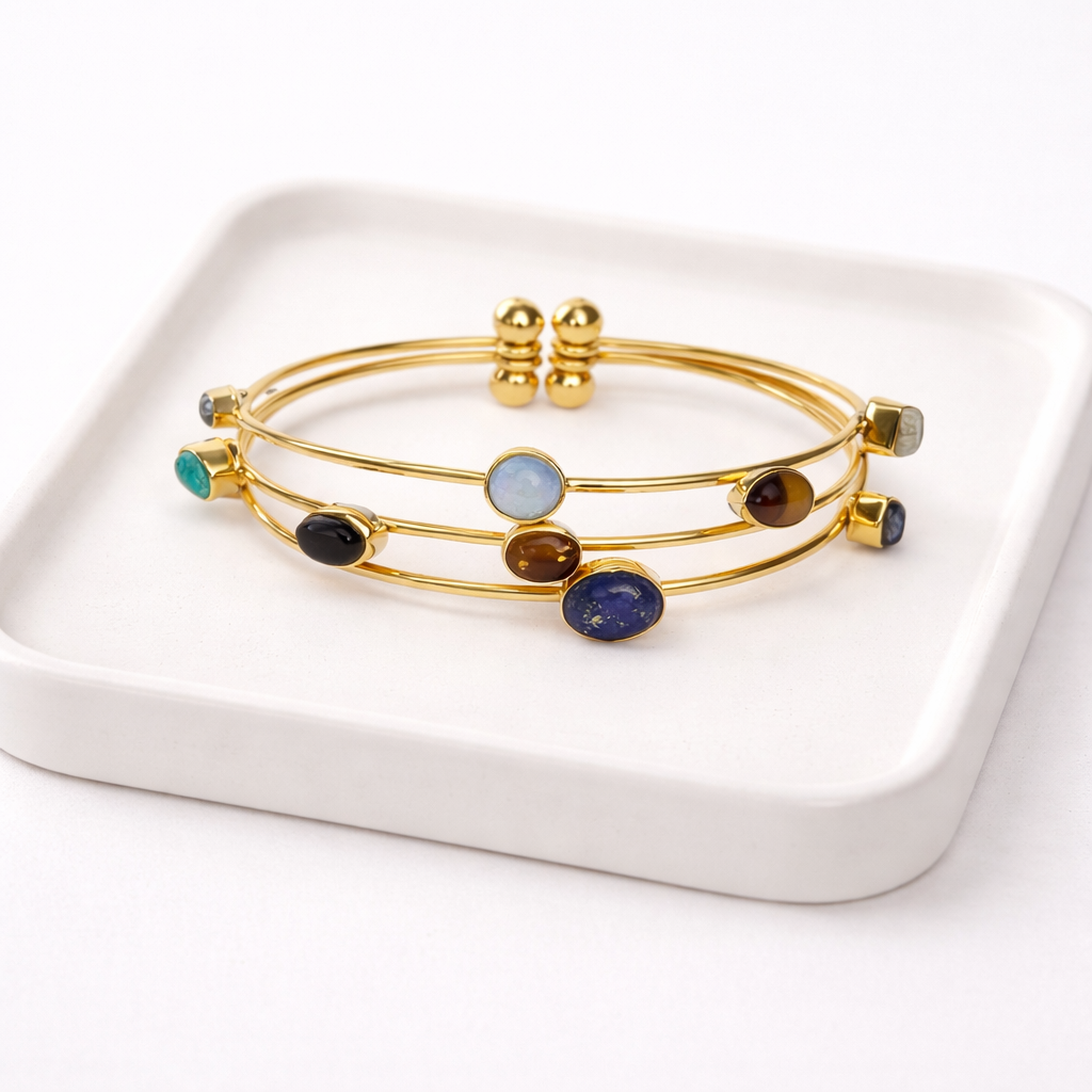 7 Chakra Adjustable Cuff Bracelet – Energy Balance, Alignment & Holistic Healing