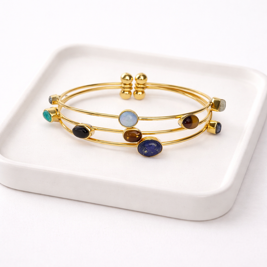 7 Chakra Adjustable Cuff Bracelet – Energy Balance, Alignment & Holistic Healing