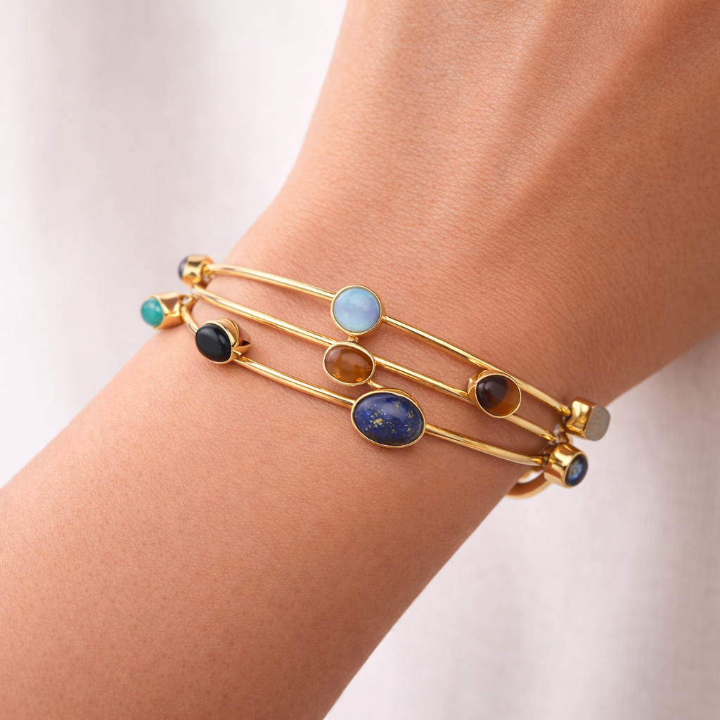 7 Chakra Adjustable Cuff Bracelet – Energy Balance, Alignment & Holistic Healing