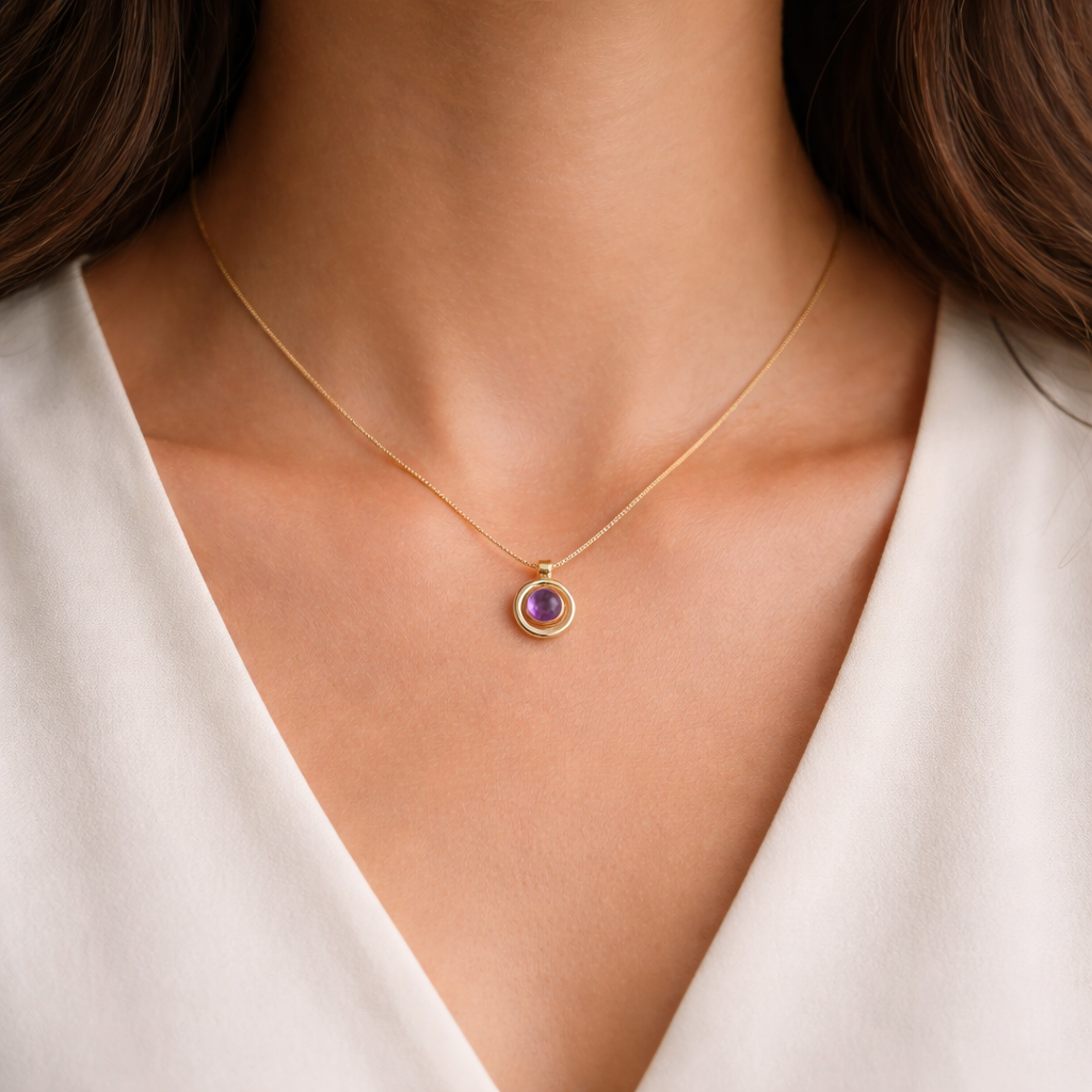 Amethyst Pendant – Crystal of Calm, Protection & Spiritual Awakening