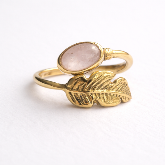 Rose Quartz Ring – Love, Emotional Healing & Heart Harmony