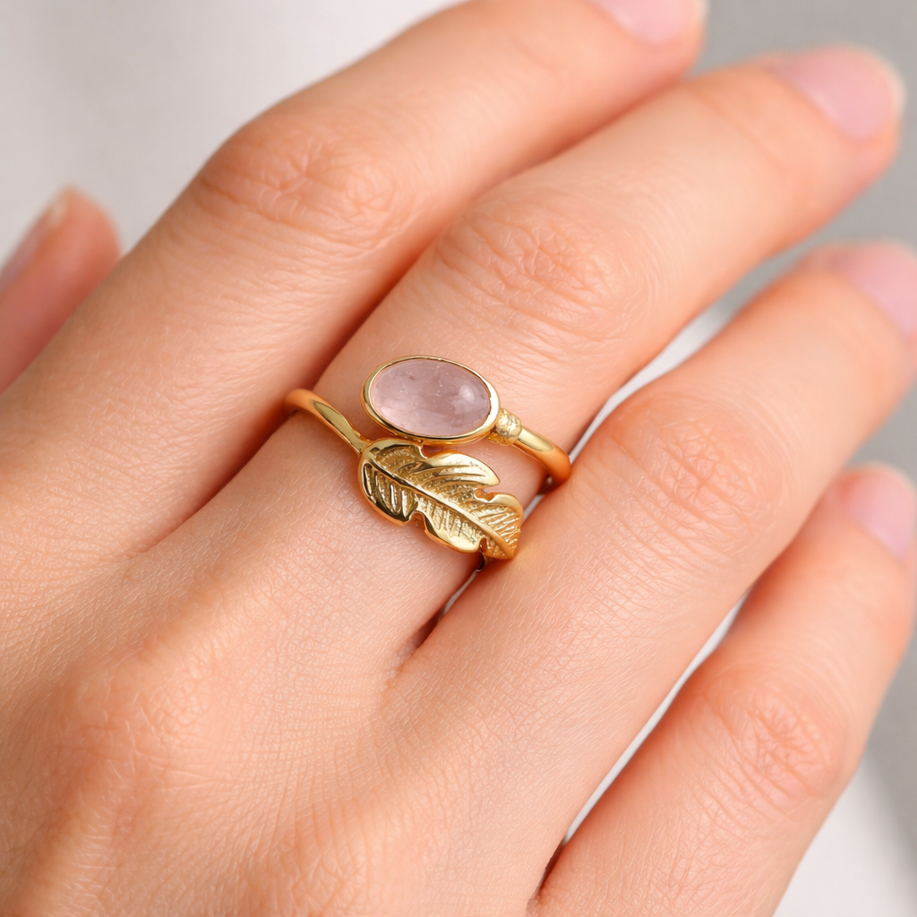 Rose Quartz Ring – Love, Emotional Healing & Heart Harmony