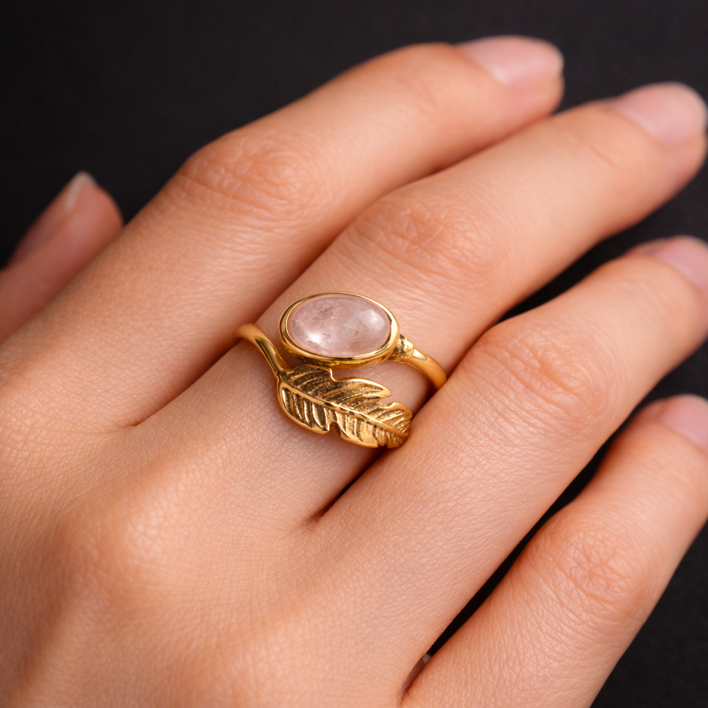 Rose Quartz Ring – Love, Emotional Healing & Heart Harmony