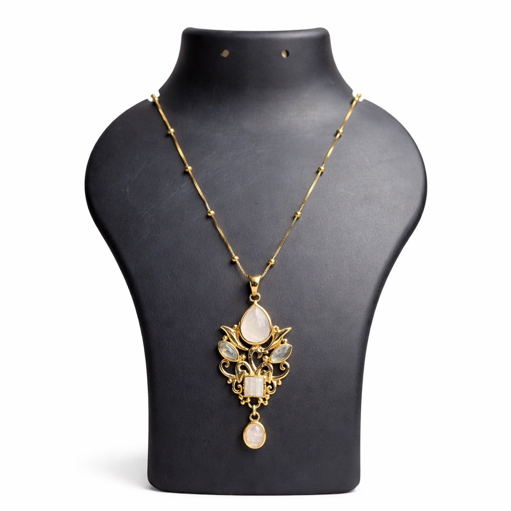 Rose Quartz Designer Pendant – Stone of Love, Healing & Emotional Harmony