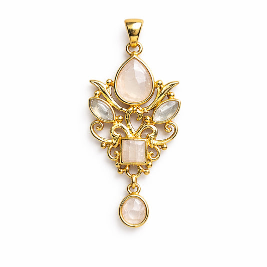 Rose Quartz Designer Pendant – Stone of Love, Healing & Emotional Harmony