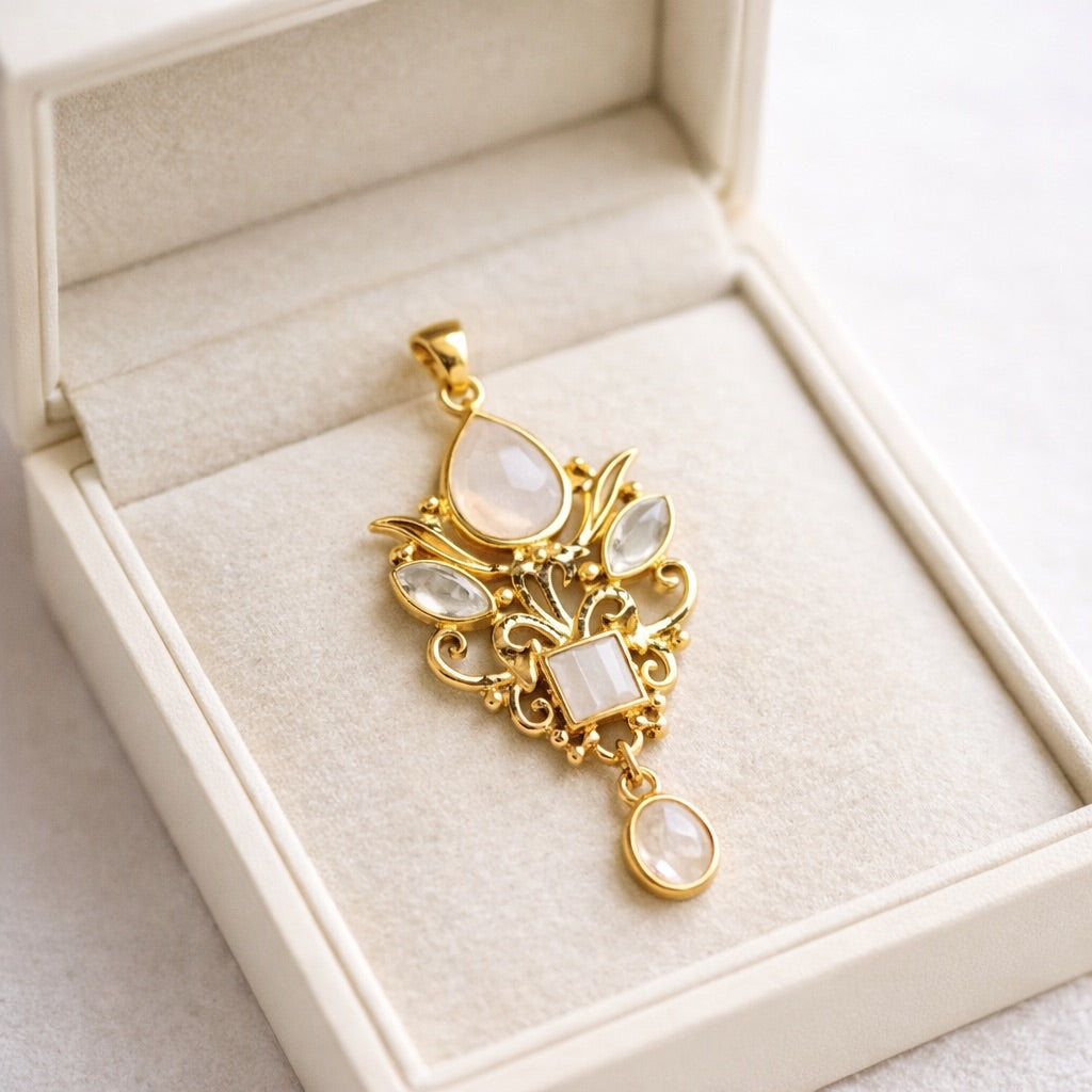 Rose Quartz Designer Pendant – Stone of Love, Healing & Emotional Harmony