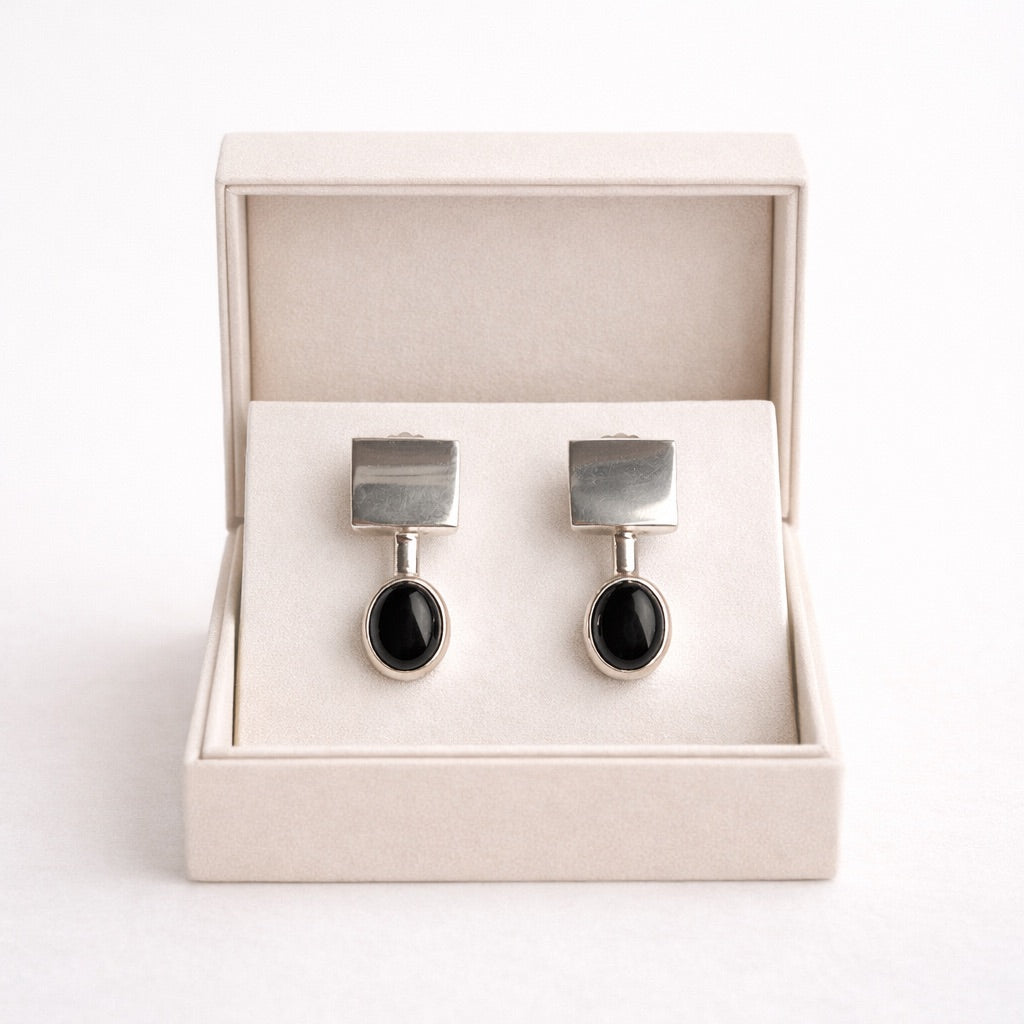 Black Tourmaline Earrings