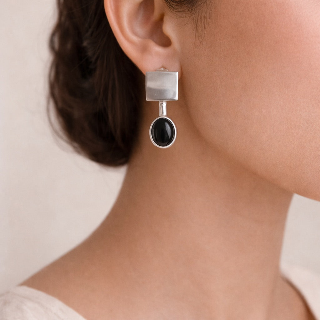 Black Tourmaline Earrings