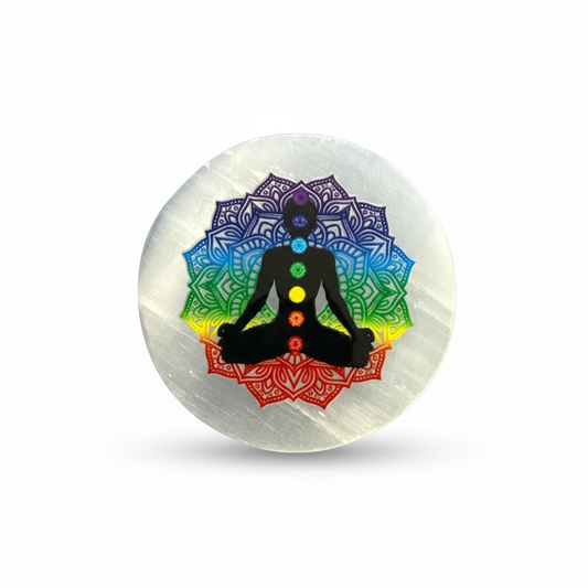 Selenite Plate – Chakra Alignment & Energy Cleansing
