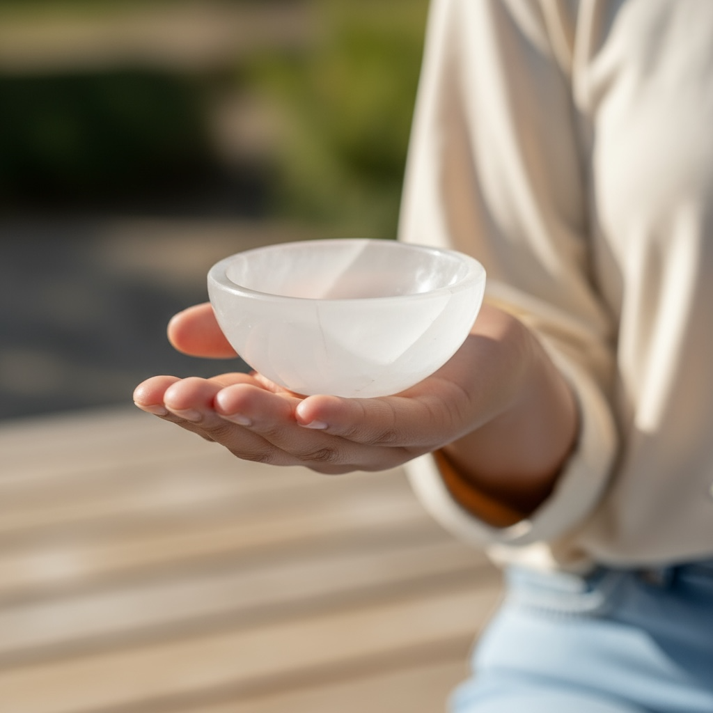 Selenite Bowl – Energy Cleansing & Aura Purification