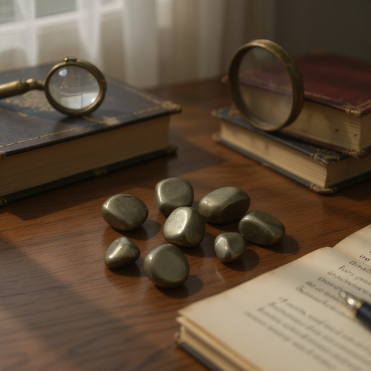 Pyrite Tumble Stone – Wealth, Power & Protection Crystal