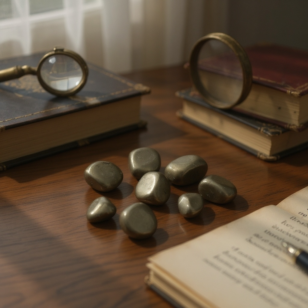 Pyrite Tumble Stone – Wealth, Power & Protection Crystal