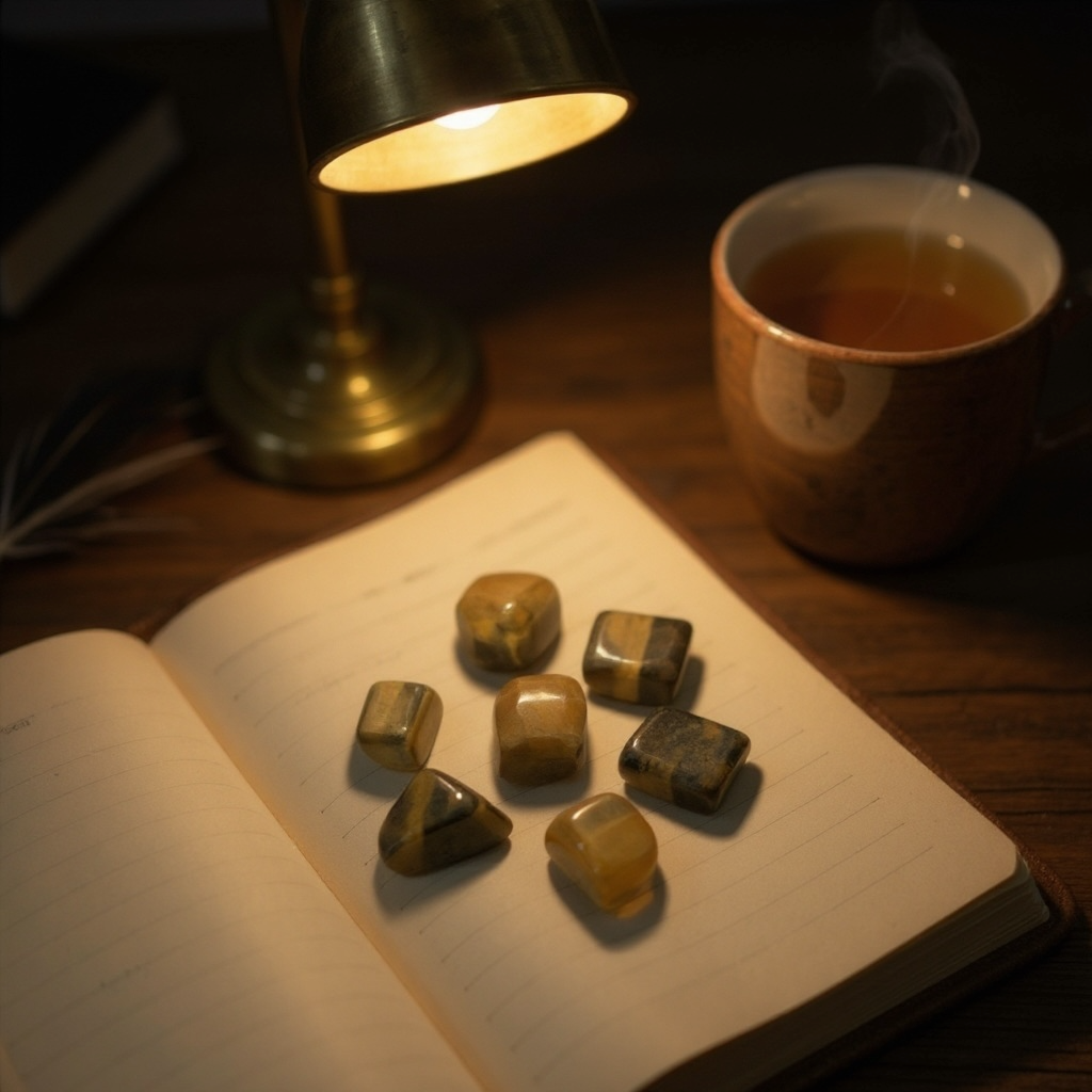 Tiger Eye Tumble Stone – Courage, Protection & Inner Strength