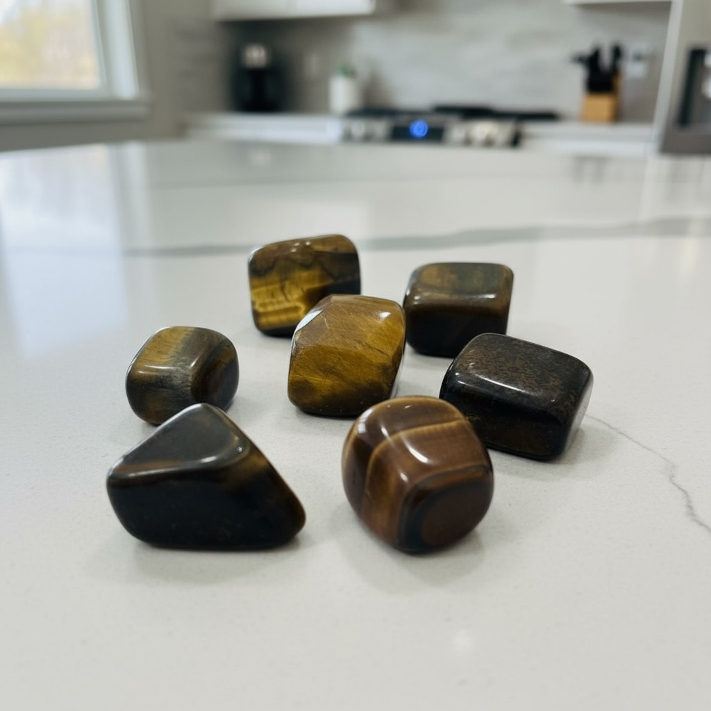 Tiger Eye Tumble Stone – Courage, Protection & Inner Strength