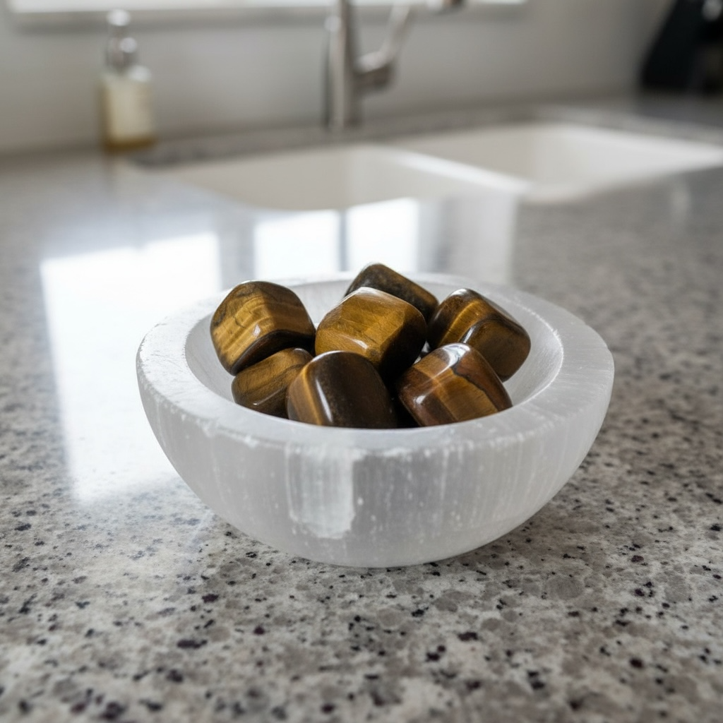 Tiger Eye Tumble Stone – Courage, Protection & Inner Strength