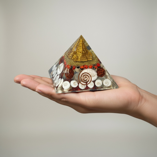 Shree Chakra Pyramid – Divine Wealth, Energy & Protection