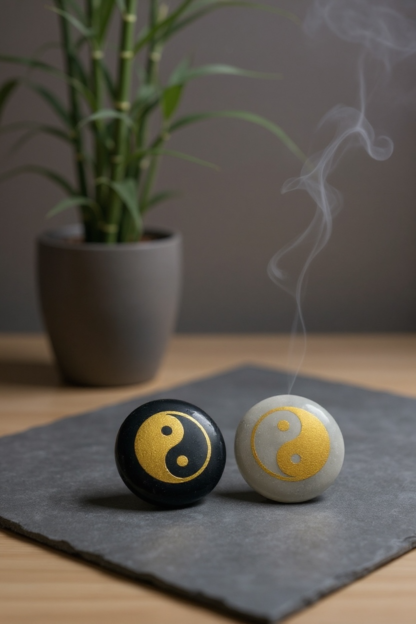 Ying Yang Zibu Symbol Stones – Balance, Duality & Universal Harmony