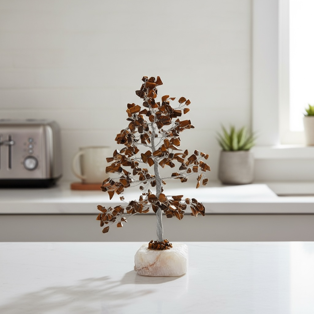 Tiger Eye Crystal Tree – Courage, Confidence & Protection