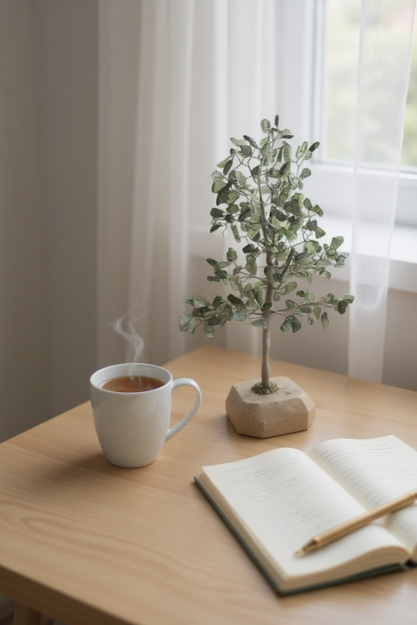 Green Jade Crystal Tree – Growth, Prosperity & Harmony