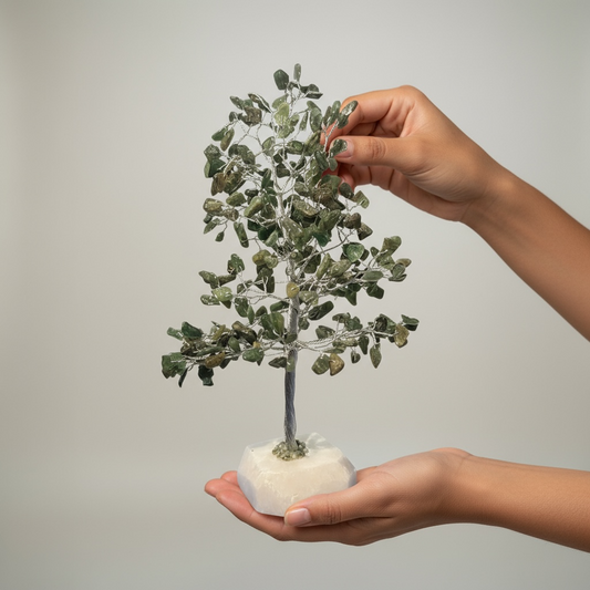 Green Jade Crystal Tree – Growth, Prosperity & Harmony