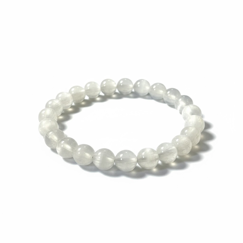 Selenite Bracelet – Aura Cleanser & Energy Shield