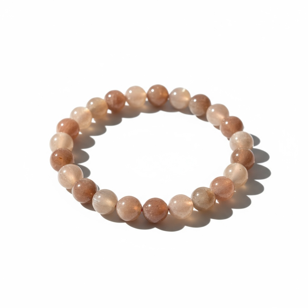 Peach Moonstone Energy Bracelet
