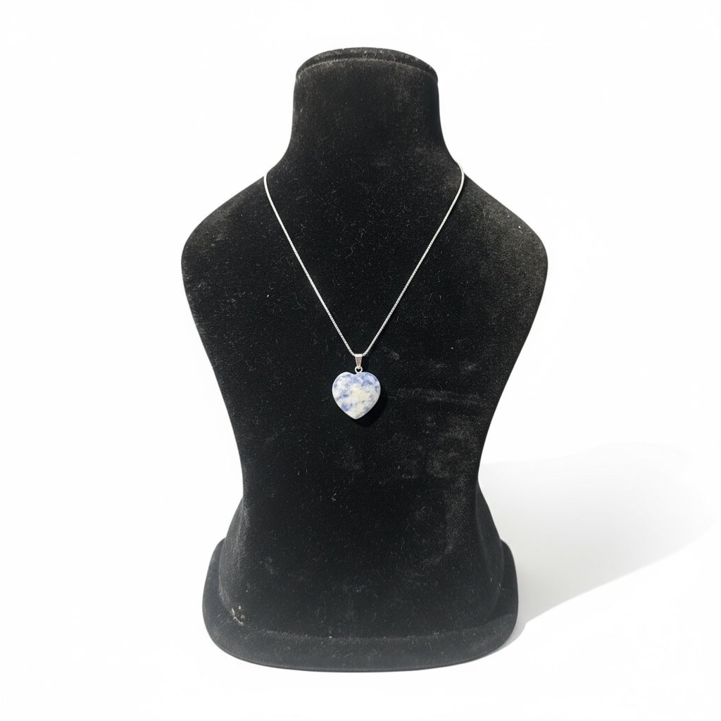 Sodalite Heart Shaped Pendant
