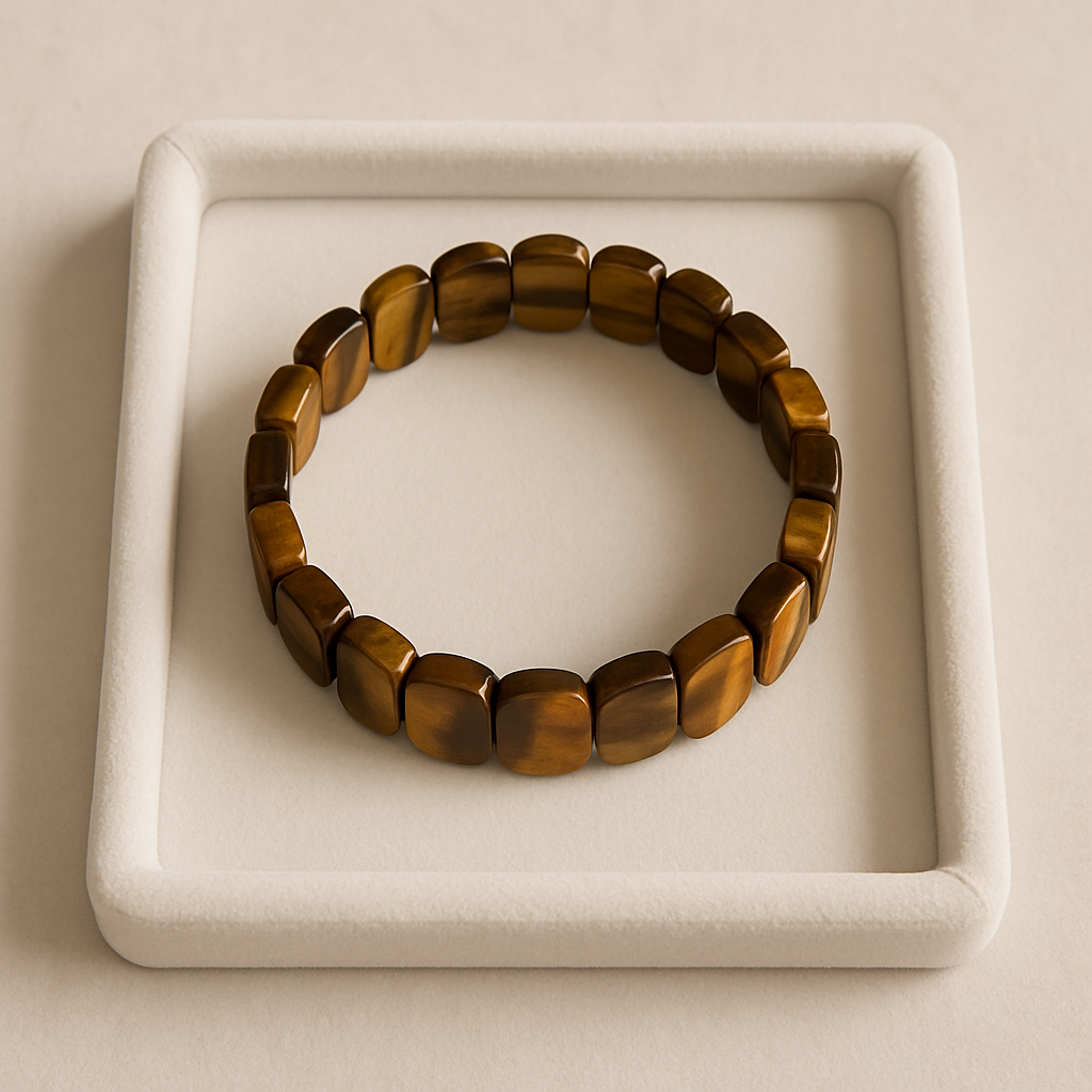 Tiger Eye Power Barrel Bracelet