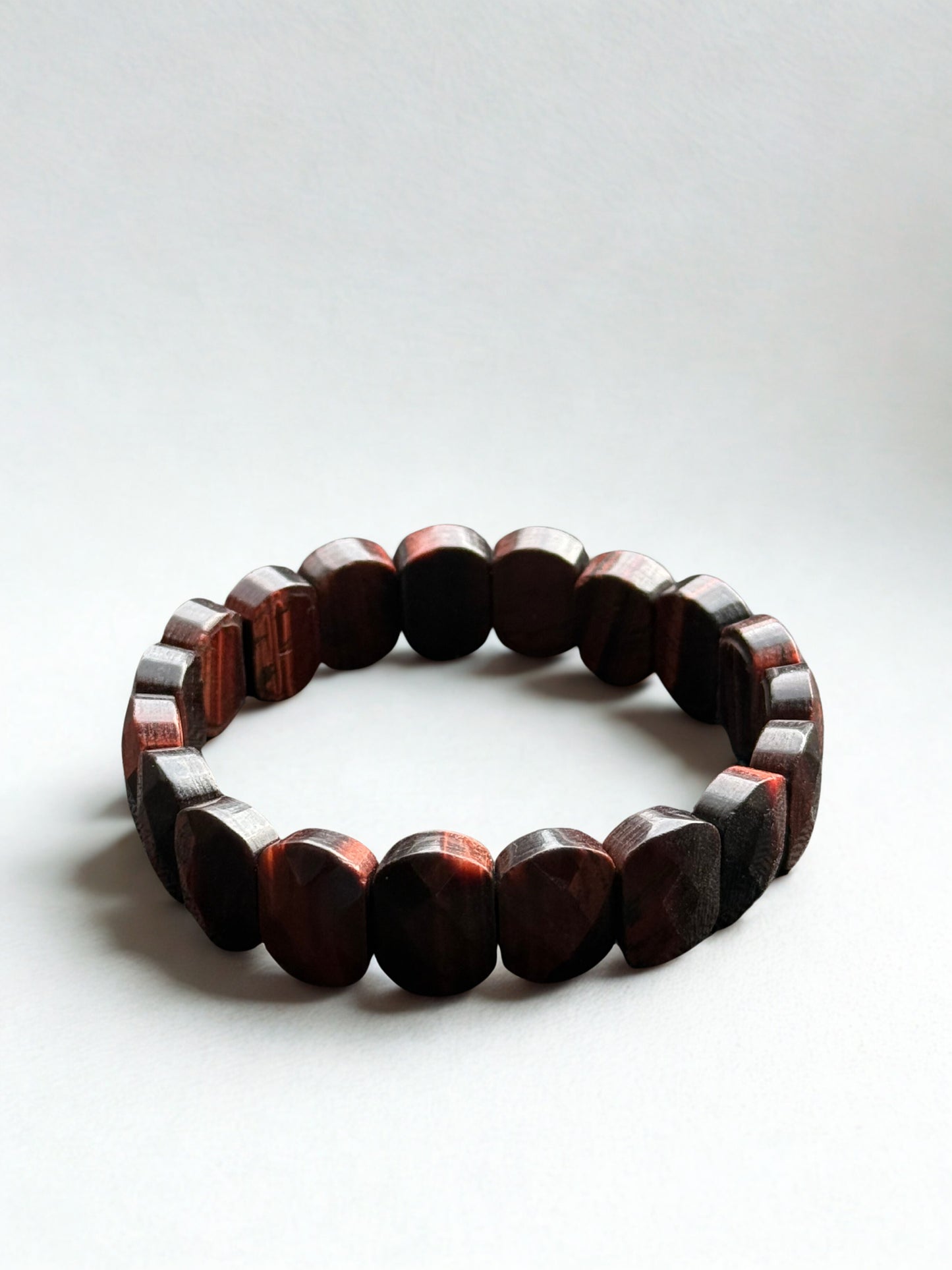 Red Tiger Eye Slab Cut Bracelet