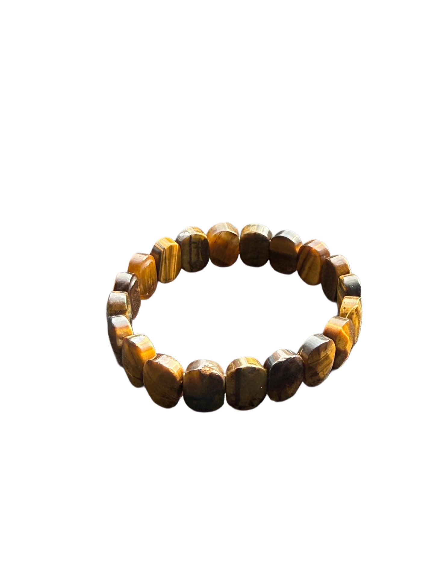 Golden Yellow Tiger Eye Slab Cut Bracelet