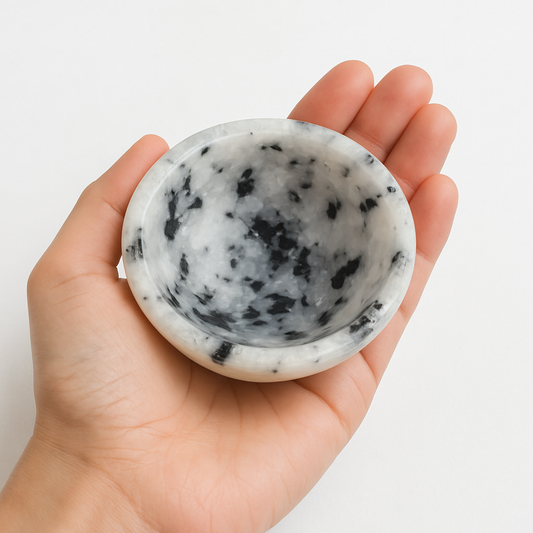 White Rainbow Crystal Bowl