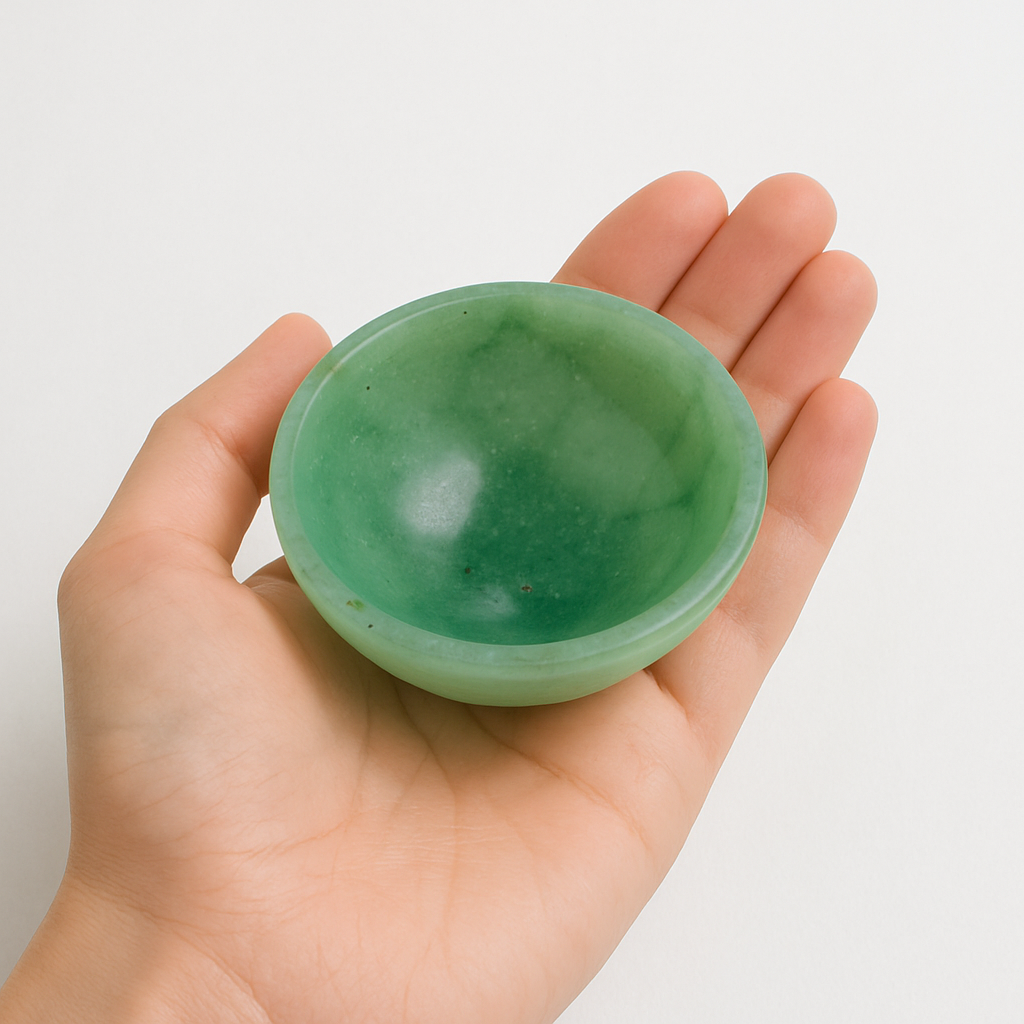 Green Aventurine Crystal Bowl – 2”