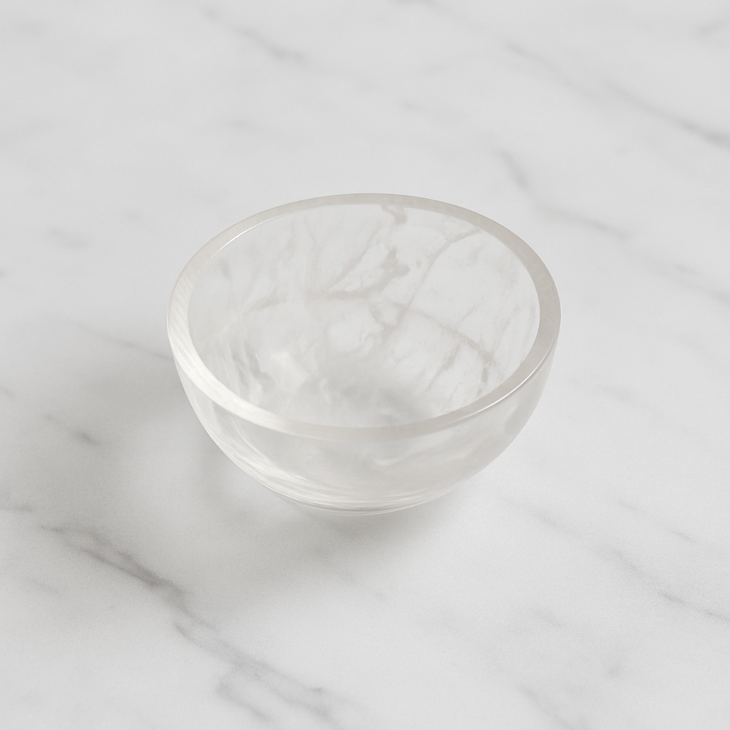 Clear Quartz Crystal Bowl – 2”