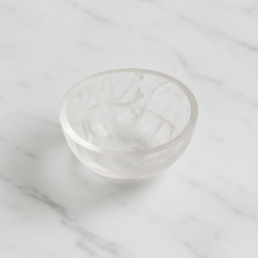 Clear Quartz Crystal Bowl – 2”