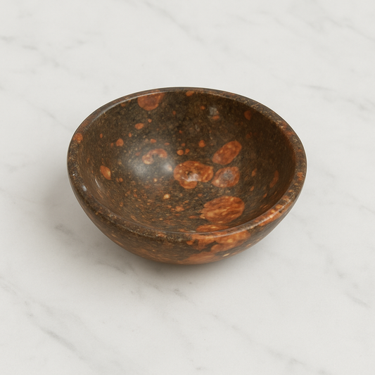 Unakite Crystal Bowl – 2”
