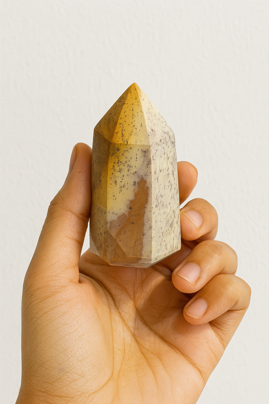 Yellow Jasper Tower – Solar Plexus Confidence Stone
