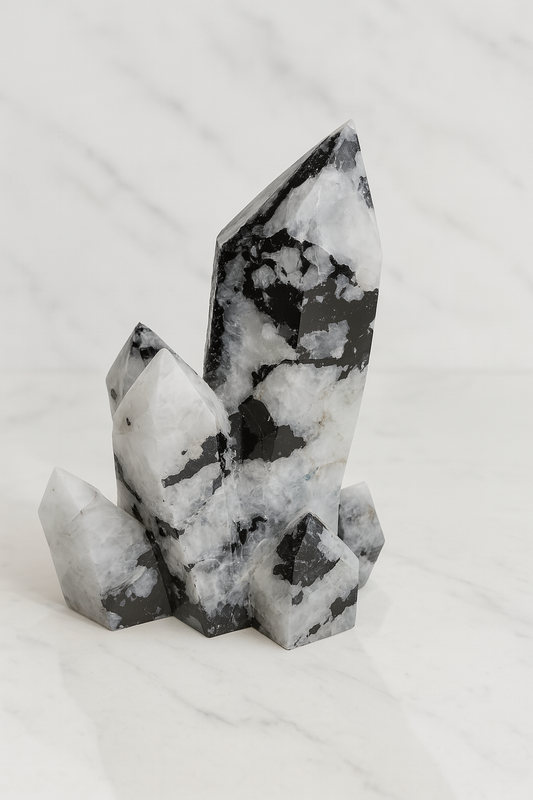Tourmalinated Quartz Balance Cluster