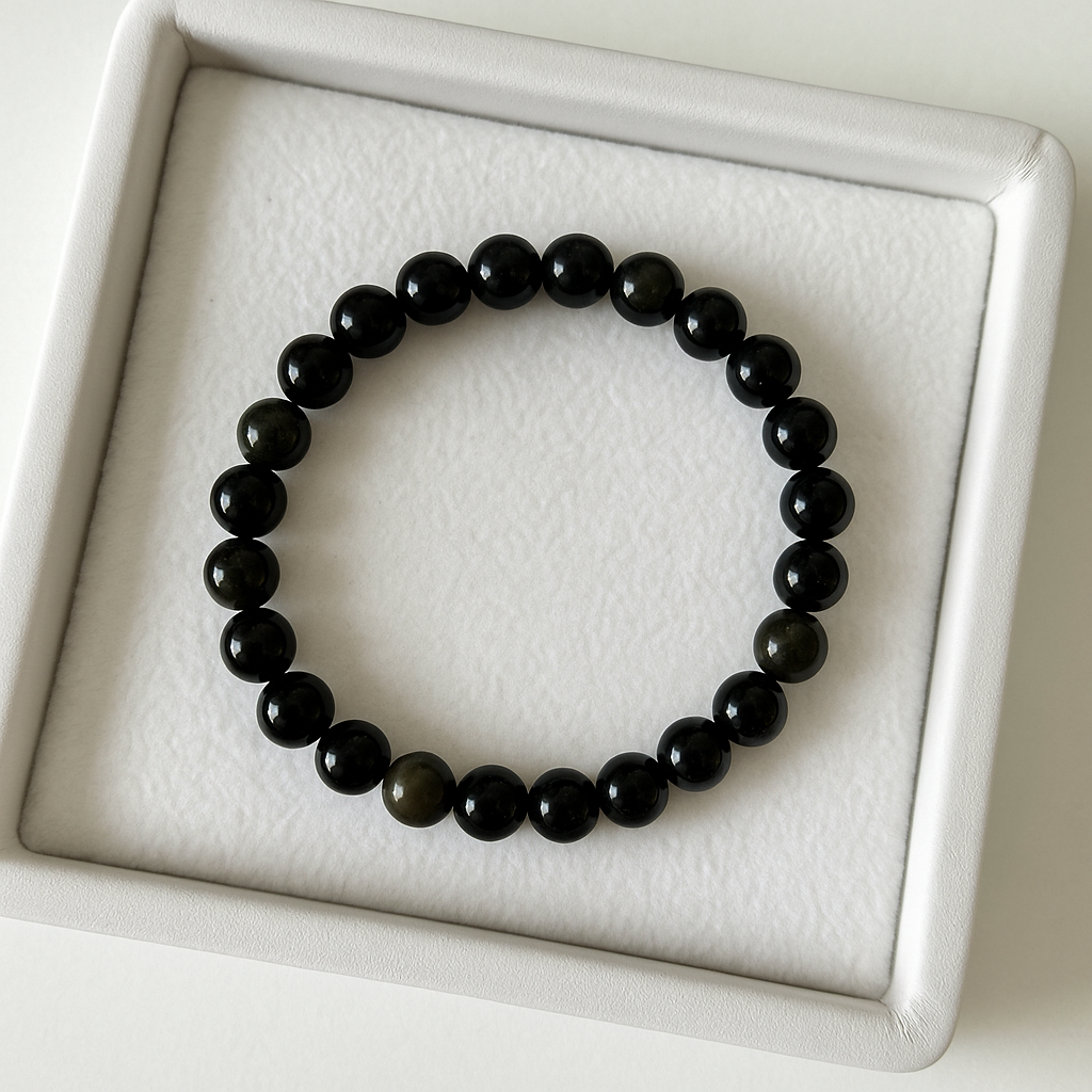 Black Obsidian Protection & Grounding Bracelet
