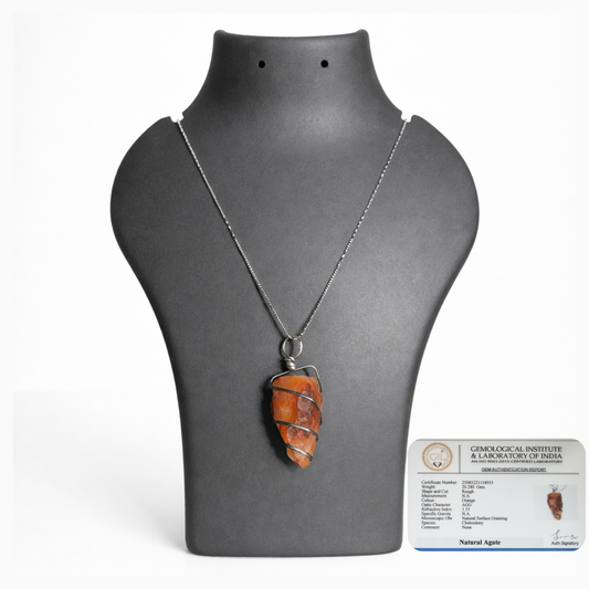 Red Jasper Raw Pendant – Crystal of Strength, Grounding & Emotional Stability